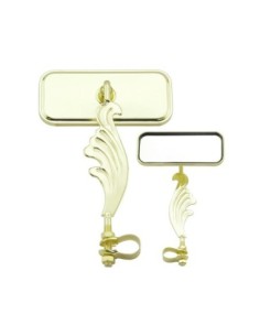 Rectangle Wing Mirror Right All Gold.